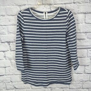 Sold Lou & Grey Women's Nautical Coastal Striped Casual Sweatshirt